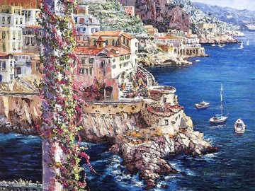 Mediterranean 06 Beach Oil Paintings